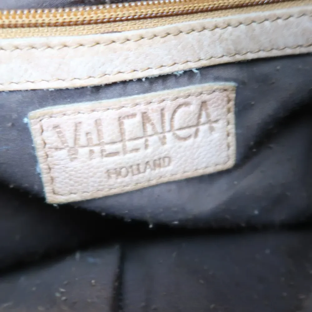 Vilenca Holland Tan Brown Leather Backpack Purse